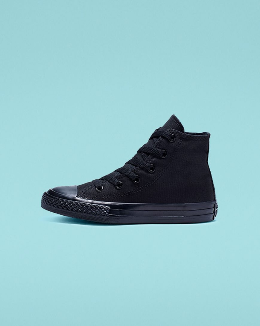 Girls' Converse Chuck Taylor All Star Classic High Top Shoes Black | AU 6480CO